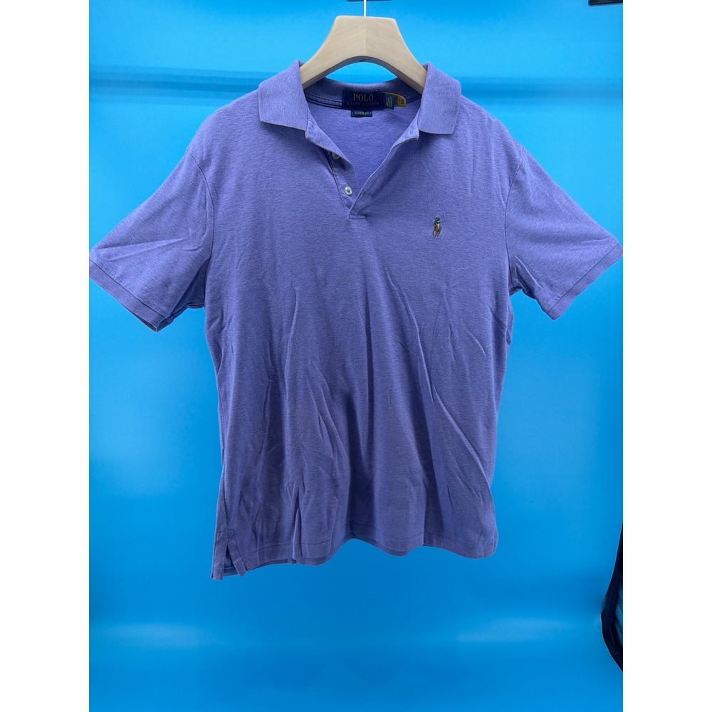 Polo Ralph Lauren Mens Classic Fit Purple Short Sleeve Polo Shirt Size XL